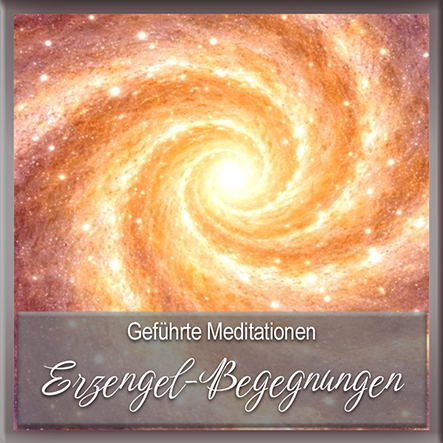 Leuchtende Spirale aus Sternenlichtern im Kosmos in sanften Pastellfarben als meditativer Einstieg in spirituelle Audio-Meditationen.